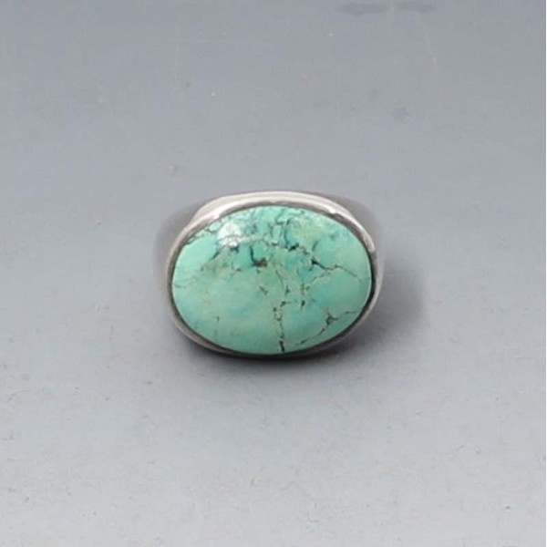 Mexican Larimar and Silver Ring